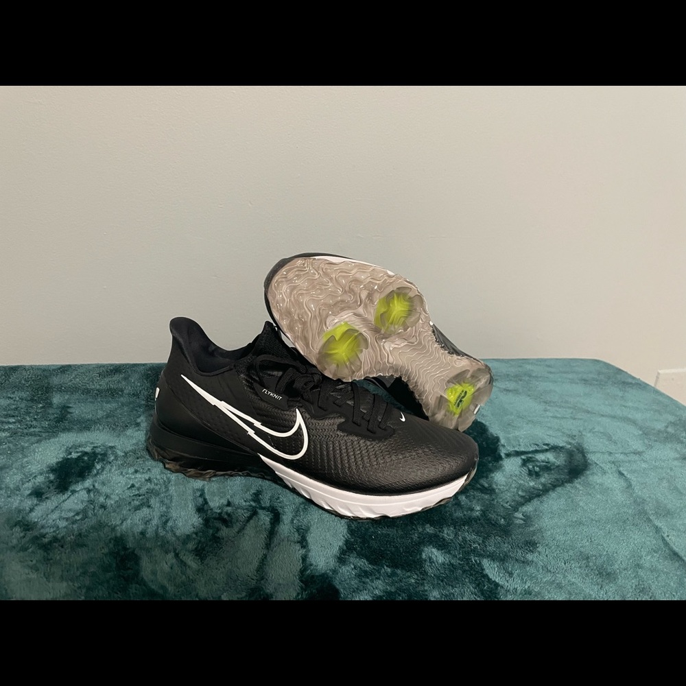 Nike Air Zoom Infinity Tour Golf Shoes Flyknit Black White CT0540 077 Mens Size